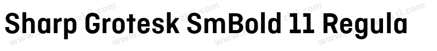 Sharp Grotesk SmBold 11 Regular字体转换